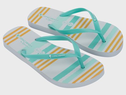 Copacabana by Ipanema Teenslippers (geel/turquoise/wit, 37)