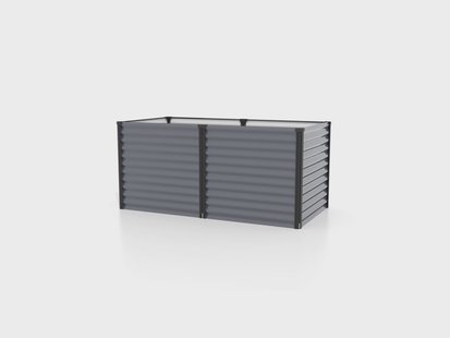 Vitavia Metalen hoge kweekbak Meta - 63 of 86 cm hoogte (858, graniet/zwart)