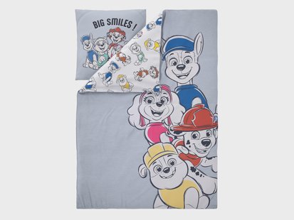 Kinder dekbedovertrek Paw Patrol 140 x 200 cm (Grijs)