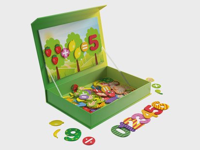 LUPILU Magnetische puzzel in doos (Cijfers)