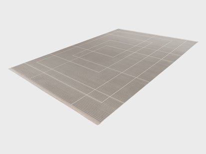 KAYOOM Vloerkleed Stage - laagpolig & allergievriendelijk (125, Zilver, 120 x 170 cm)