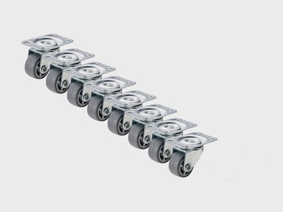 PARKSIDE Wieltjes set, zwenkwielen voor meubels en kisten (Mini zwenkwielen, 8-delig)