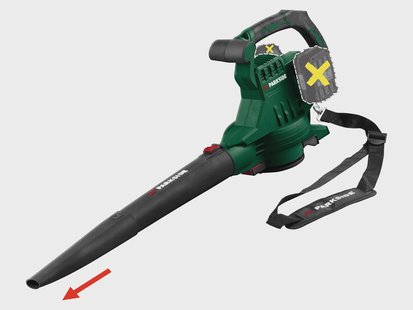PARKSIDE Accu-bladblazer en -bladzuiger 40 V zonder accu's en lader, met versnipperfunctie