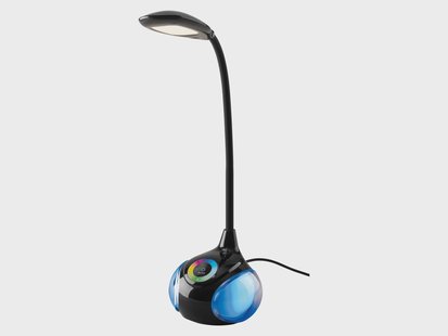 LIVARNO LED-tafellamp met RGB-verlichting en touchbediening (Zwart)