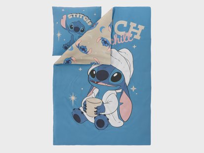 Kinder dekbedovertrek 140 x 200 cm - Disney (Blauw)