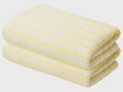 LIVARNO Set van 2 handdoeken 50 x 100 cm - 450 gsm (Geel)