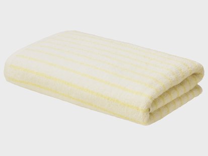 LIVARNO Handdoek 70 x 140 cm - 450 gsm (Wit/geel)