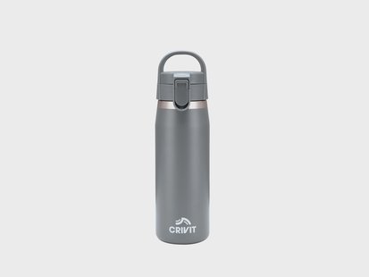 CRIVIT RVS drinkfles 1 L (Grijs)