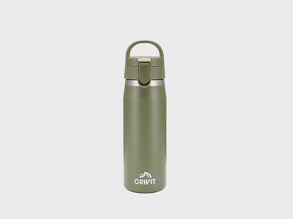 CRIVIT RVS drinkfles 1 L (Groen)