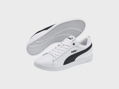 PUMA Sneakers unisex - Smash - leer (Wit, 39)
