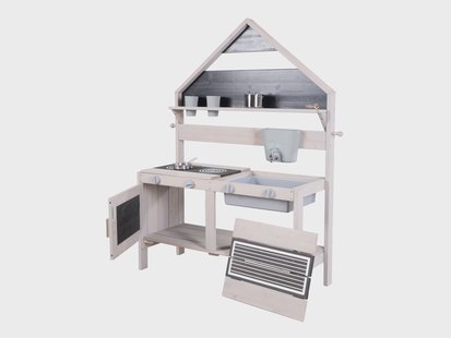 ROBA Houten speelgoed buitenkeuken - met oven en kraan
