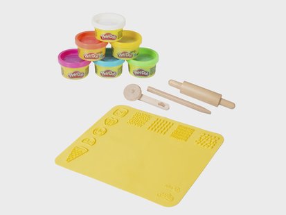 roba x Play-Doh Speelset - inclusief klei en houten gereedschap (klein (incl. 6x boetseerklei))