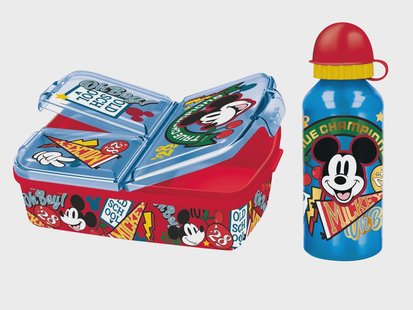Broodtrommel en drinkfles (Mickey Mouse)