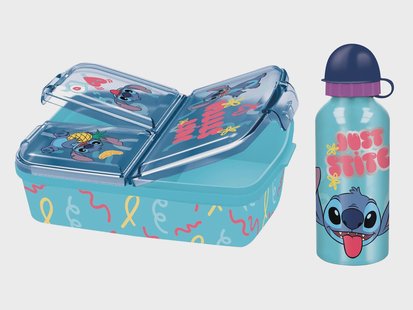 Broodtrommel en drinkfles (Stitch)