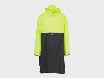 CRIVIT Regenponcho, unisex (Zwart/geel, L/XL)