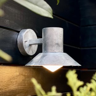 Venice buitenwandlamp, verzinkt - Dyberg Larsen Ocean - Terras - Designer - Metaal - 1 lamp