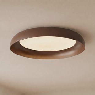 Florie LED plafondlamp, bruin, metaal, Ø 40 cm - Lindby - Woonkamer - Modern - Kunststof - Zonder afstand