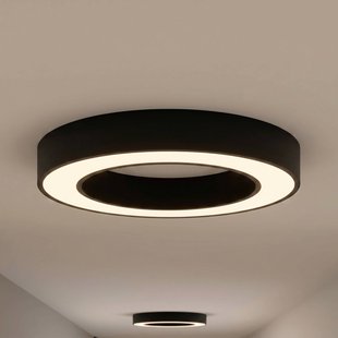 Arcchio LED plafondlamp Sharelyn, Ø 60 cm, zwart, dimbaar