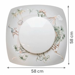 Elobra LED plafondlamp Jurassic Starlight, wit/kleurrijk, lengte 58 cm