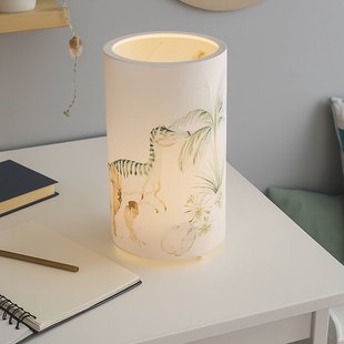 Elobra LED tafellamp Jurassic, wit/kleurrijk, hoogte 25 cm