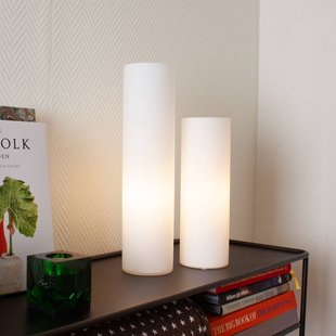 Flake tafellamp, wit, glas, hoogte 40 cm - By Rydéns - Woonkamer - 1 lamp