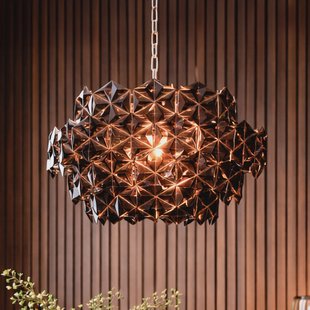Monarque Mini hanglamp, chroom/zwart, acryl, E14 - By Rydéns - Eetkamer - Kunststof - 1 lamp