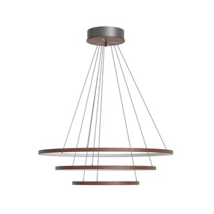 Trione LED hanglamp, naturel, Ø 80 cm, hout - By Rydéns - Eetkamer - Modern - Meerdere lampen