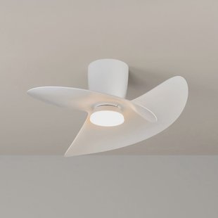 LED plafondventilator Ona wit DC stil CCT 70 cm - Mantra Mantra Iluminación - Woonkamer - Modern - Metaal