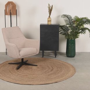 LABEL51 Ladekast Cotia Mangohout, Met 3 laden - Zwart