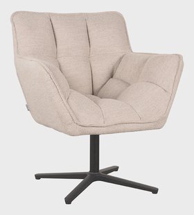 LABEL51 Draaifauteuil Ian Bouclé - Naturel