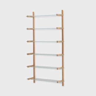 Kave Home Wandrek Sitra Eikenhout en glas, 202 x 110cm - Naturel