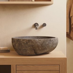 Kave Home Waskom Tetsu Steen, 40cm - Grijs