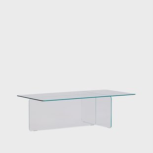 Kave Home Salontafel Zaren Glas, 120 x 60cm - Transparant