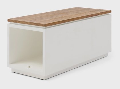 Rivièra Maison Salontafel Lake House Eikenhout, 100 x 40cm - Wit