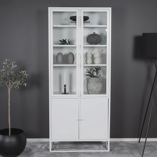 Nohr Vitrinekast Shaune 190 x 80cm - Wit
