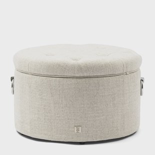 Rivièra Maison Poef Park Avenue Rich Tweed - Antique White