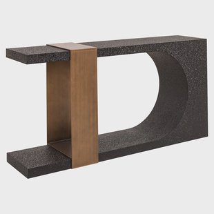 Richmond Sidetable Bazel 150cm - Zwart/Goud