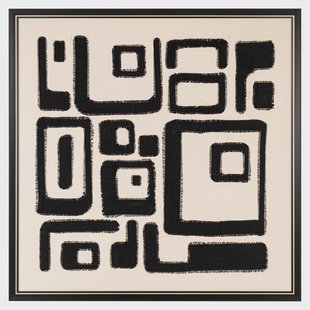 Richmond Wall Art Shanita 105 x 105cm - Zwart