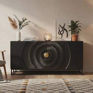 Artistiq Dressoir Shantae Mangohout, 150cm - Zwart