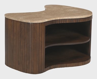 Artistiq Organische Salontafel Hau Mangohout, 60 x 40cm - Bruin
