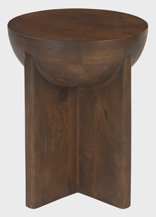 Artistiq Ronde Bijzettafel Sharenna Mangohout, 40cm - Bruin