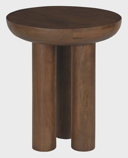 Artistiq Ronde Bijzettafel Leighanna Mangohout, 50cm - Bruin