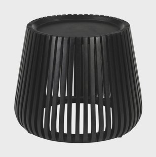 Artistiq Ronde Bijzettafel Eriverto Mangohout, 50cm - Zwart