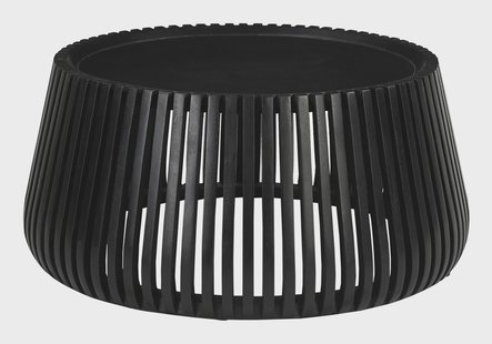 Artistiq Ronde Salontafel Eriverto Mangohout, 80cm - Zwart