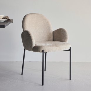 Nohr Eetkamerstoel Katisha Linnenlook - Beige