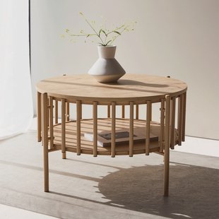 Nohr Ronde Salontafel Arwa 80cm - Naturel