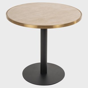 Richmond Bistrotafel Brazza Marmerlook, 80cm - Beige