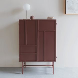 ZILT Opbergkast Chisholm 106 x 70cm - Rood