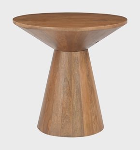 Artistiq Ronde Bijzettafel Elicia Mangohout, 60cm - Bruin