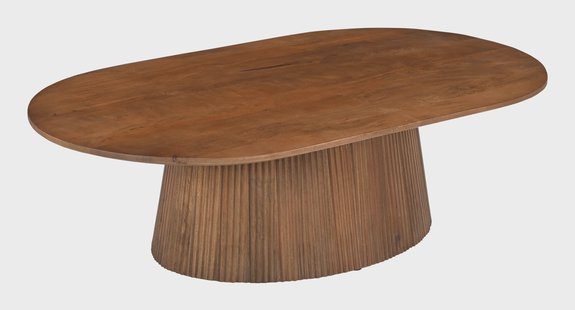 Artistiq Ovale Salontafel Dyann Mangohout, 120 x 70cm - Bruin - Ovaal